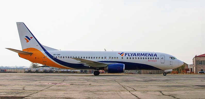 Why did Armenia's Civil Aviation Committee (CAC) cancel air operator certificate of Fly Armenia Airways ?